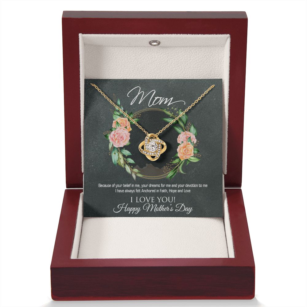 Faith, Hope & Love Knot Necklace