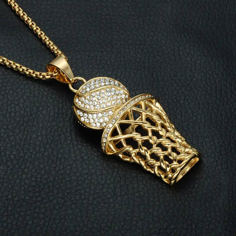 Basketball Charm Necklace