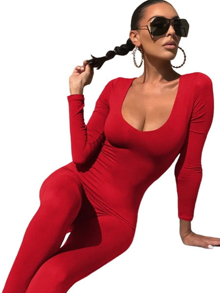 Low Scoop Neck Jumpsuit