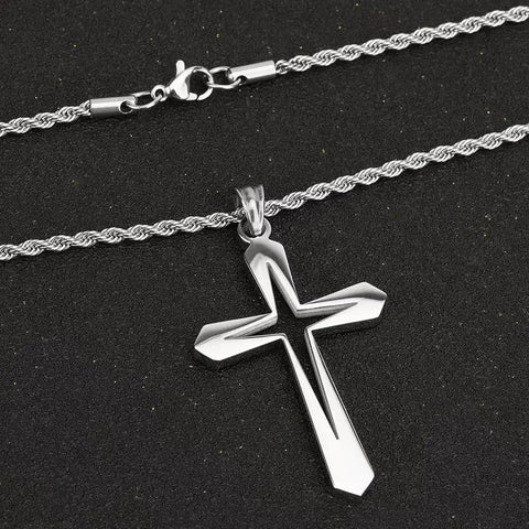 Alloy Metal Cross Necklace #2