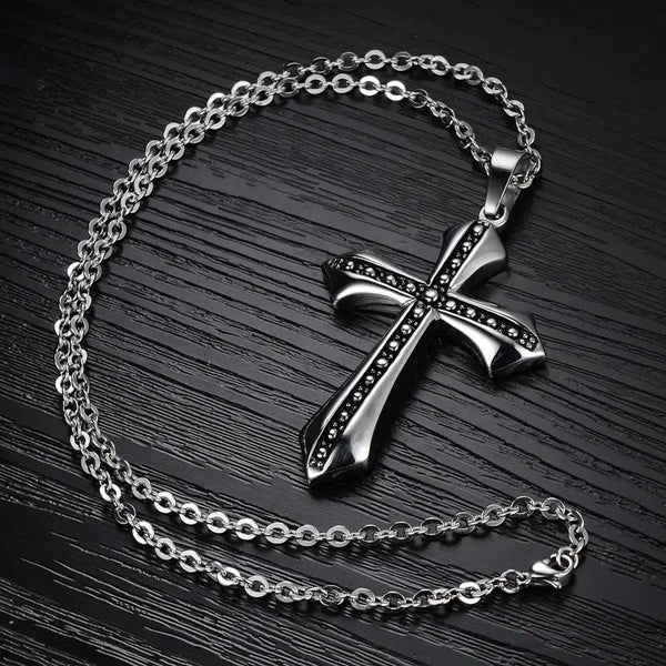 Alloy Metal Cross Necklace #3