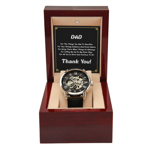 Openwork Watch (with Father-focused message card)