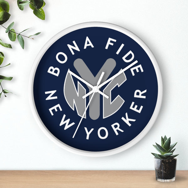BFNY Wall Clock In Yankees Colors