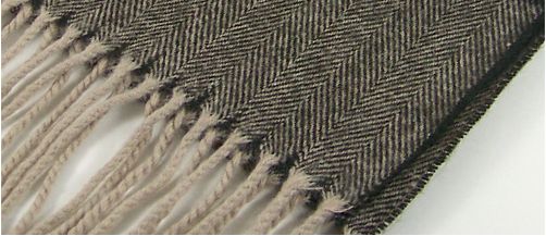 Cashmere Feel Herringbone Scarf/Muffler 
