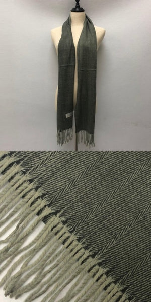 Cashmere Feel Herringbone Scarf/Muffler 