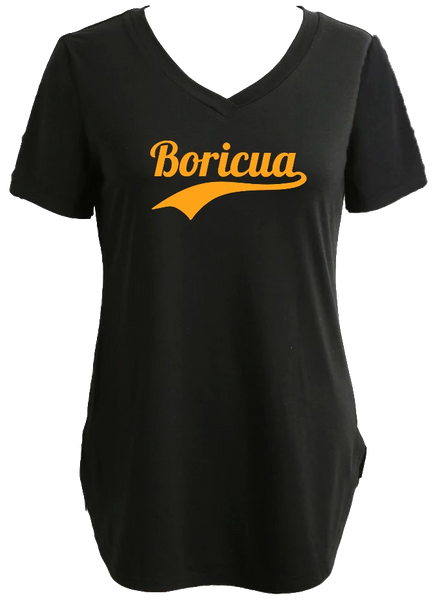 Longline Tee/Tunic With Boricua Graphic