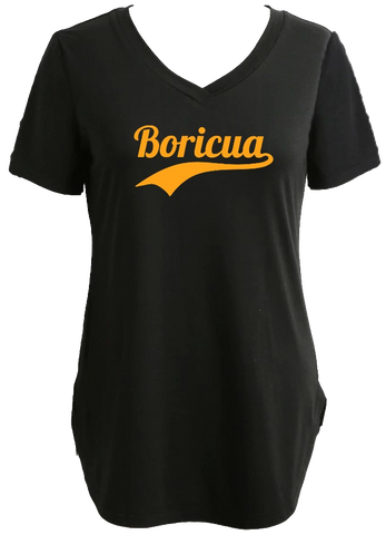 Longline Tee/Tunic With Boricua Graphic