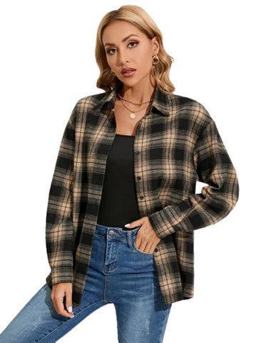 Women's Casual Plaid Shirt