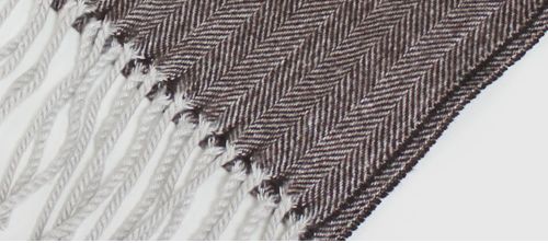 Cashmere Feel Herringbone Scarf/Muffler 