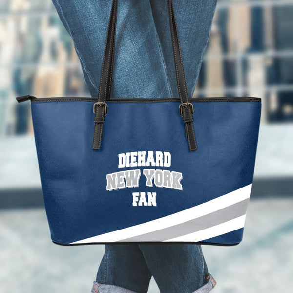 Diehard New York Fan Leather Tote Bag (Small)