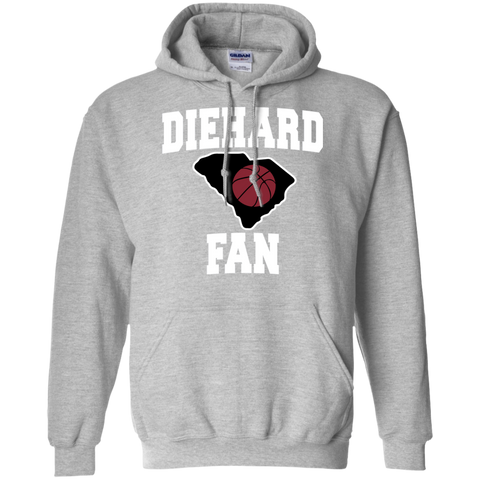 S. Carolina BBall Diehard Fan Pullover Hoodie 8 oz.