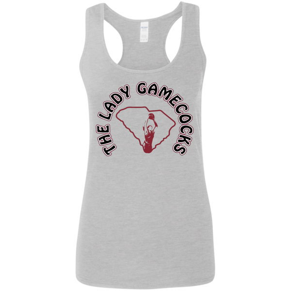 Lady Gamecocks Women's Basketball-Inspired Softstyle Racerback Tank
