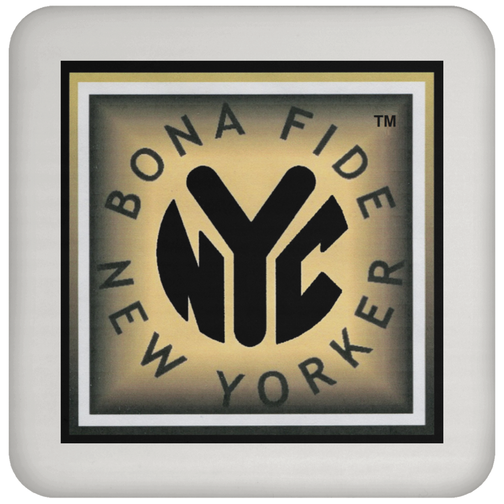 Bona Fide New Yorker Logo Coaster