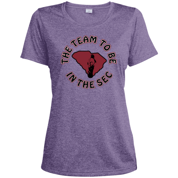 Lady Gamecocks Women's Basketball-Inspired Heather Moisture-Wicking T-Shirt