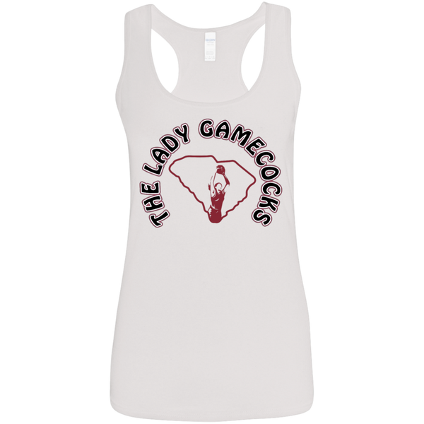 Lady Gamecocks Women's Basketball-Inspired Softstyle Racerback Tank