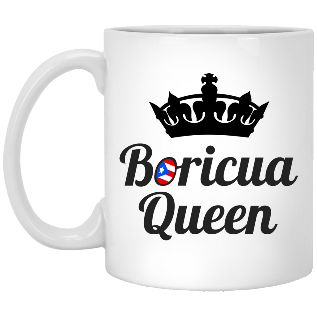 Boricua Queen 11 oz. White Mug