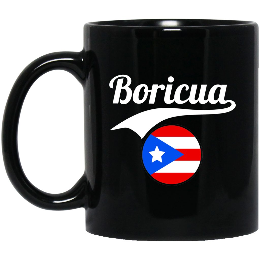 Boricua 11 oz. Black Mug