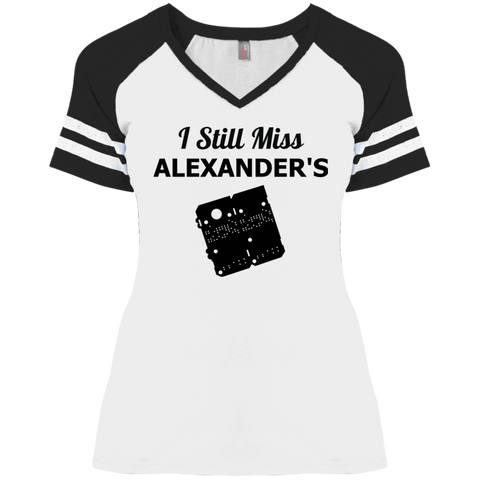 I Still Miss Alexander's Ladies' Game V-Neck T-Shirt 4