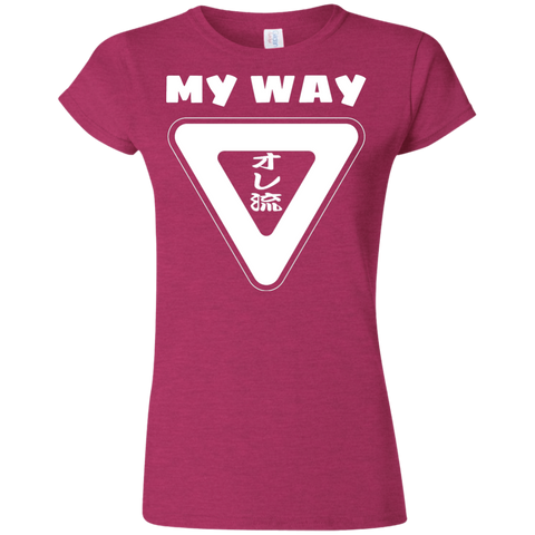 My Way (White) Gildan Softstyle Ladies' T-Shirt