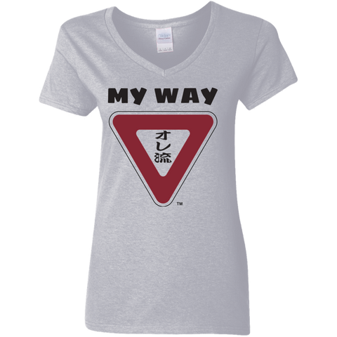 My Way Ladies' 5.3 oz. V-Neck T-Shirt