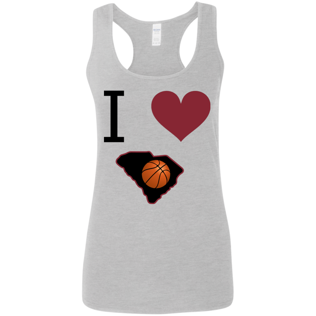 Ladies I Love SC Basketball Tank Top