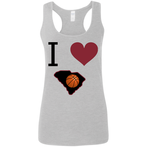 Ladies I Love SC Basketball Tank Top