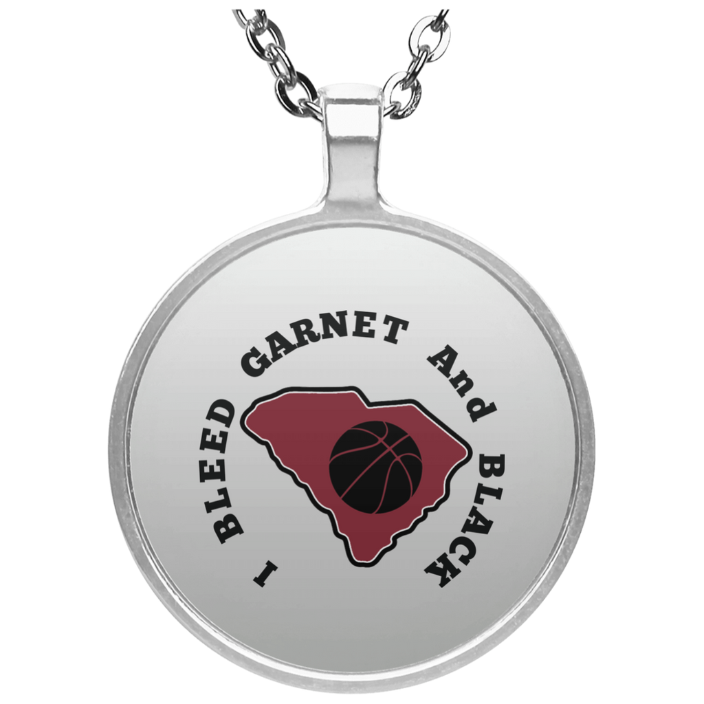 S. Carolina Circular Basketball Necklace