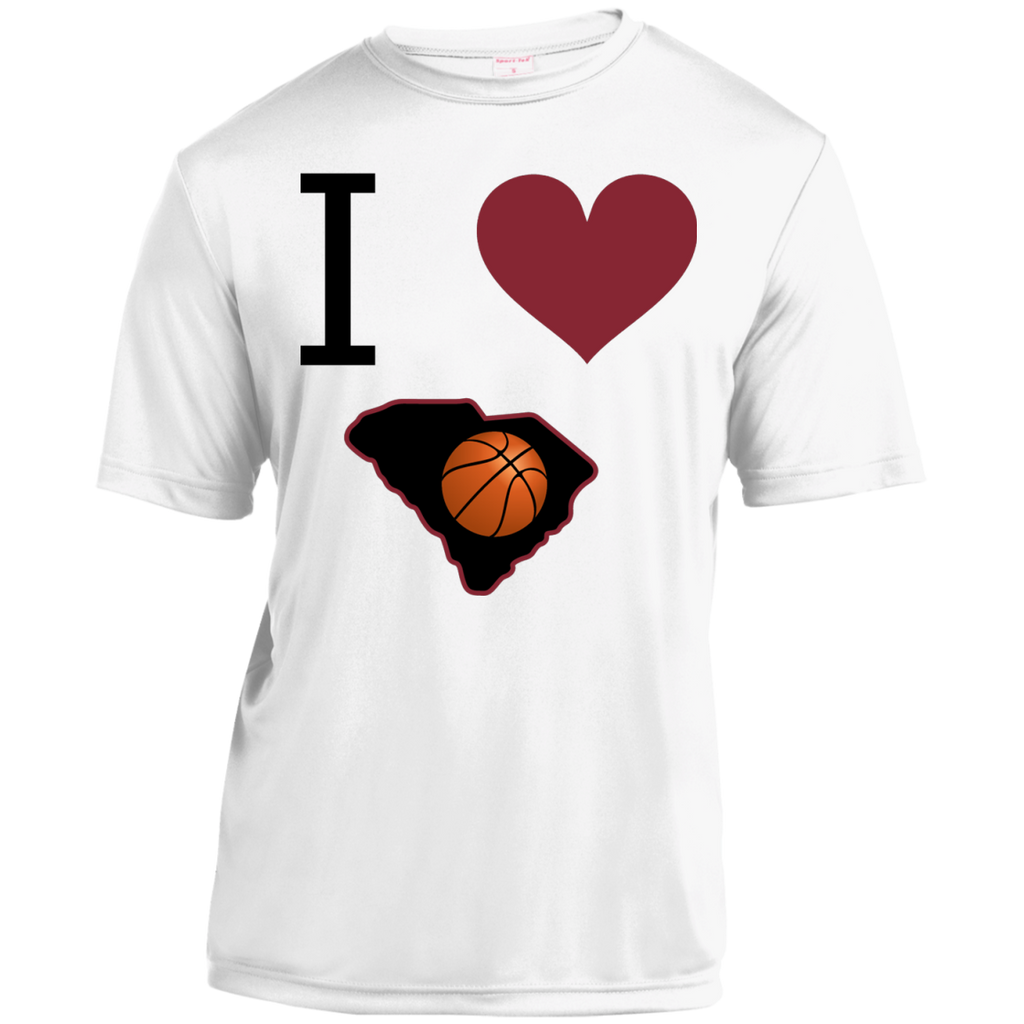 I Love SC Basketball Moisture-Wicking Shirt
