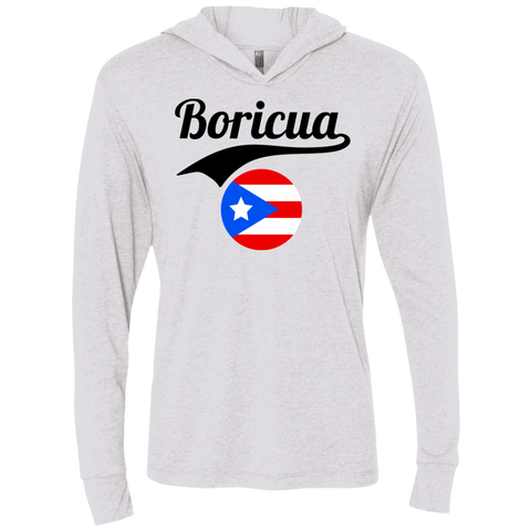 Boricua Unisex Triblend LS Hooded T-Shirt
