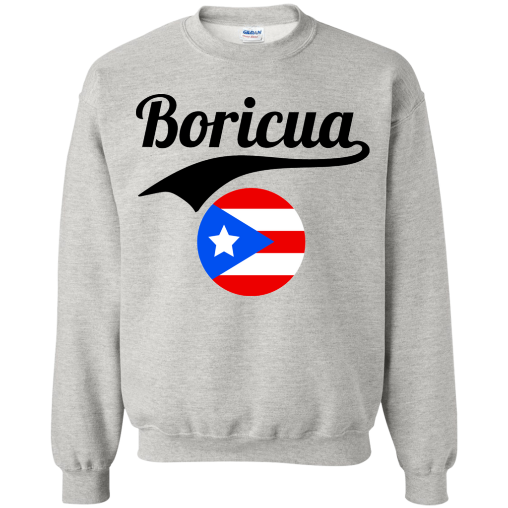 Boricua Crewneck Pullover Sweatshirt  8 oz.