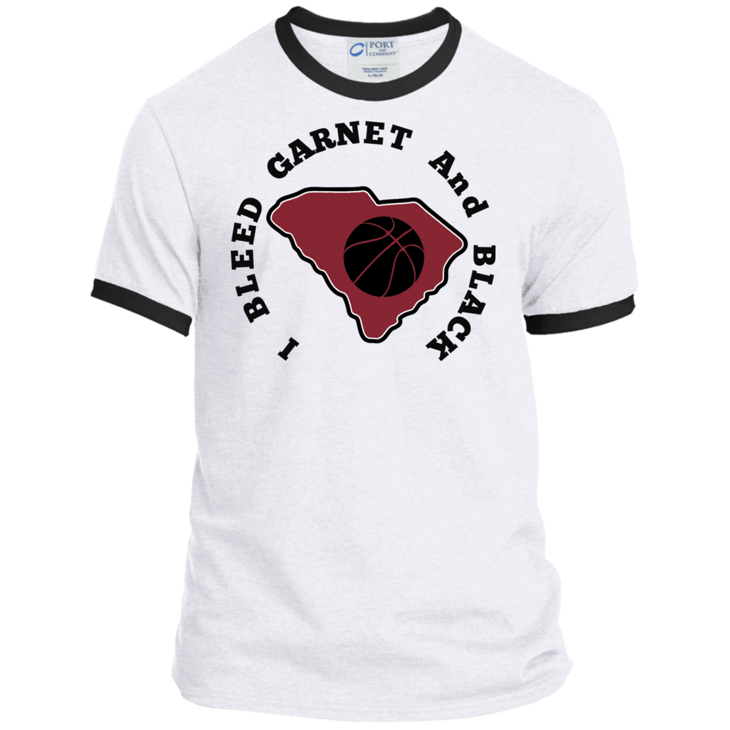 Port & Co. I Bleed Garnet & Black Ringer Tee