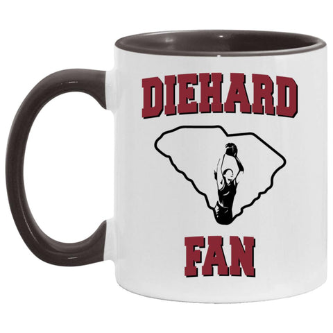 11 oz. Diehard S. C. Fan Accent Mug