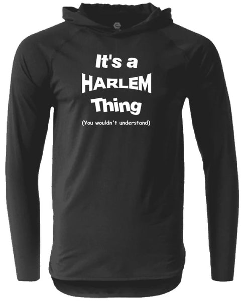 Lightweight Performance Hoodie With It's A Harlem Thing Graphic