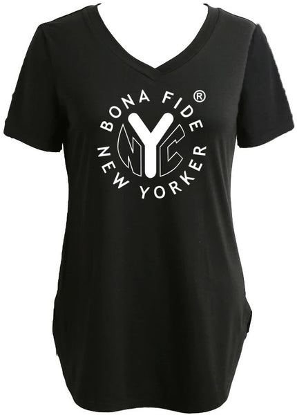 Longline Tee/Tunic With BonaFideNYer Graphic
