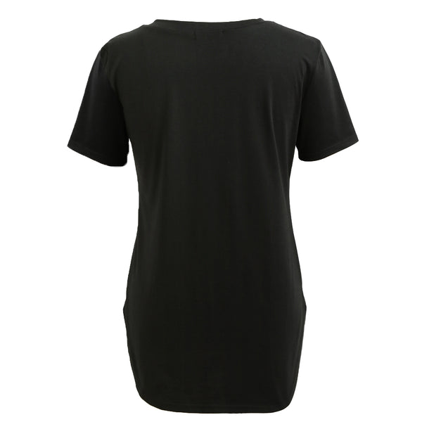 Gymnastics-Themed Longline Tee/Tunic With Diehard Gymnastics Fan Graphic