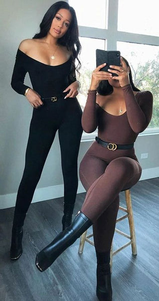Low Scoop Neck Jumpsuit