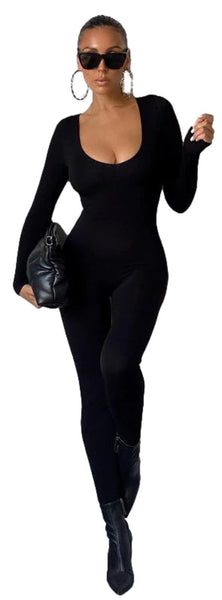 Low Scoop Neck Jumpsuit