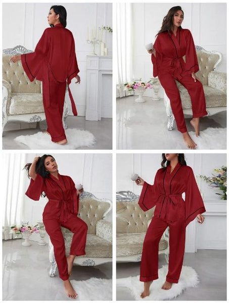 Satin Pajamas/Loungewear Set