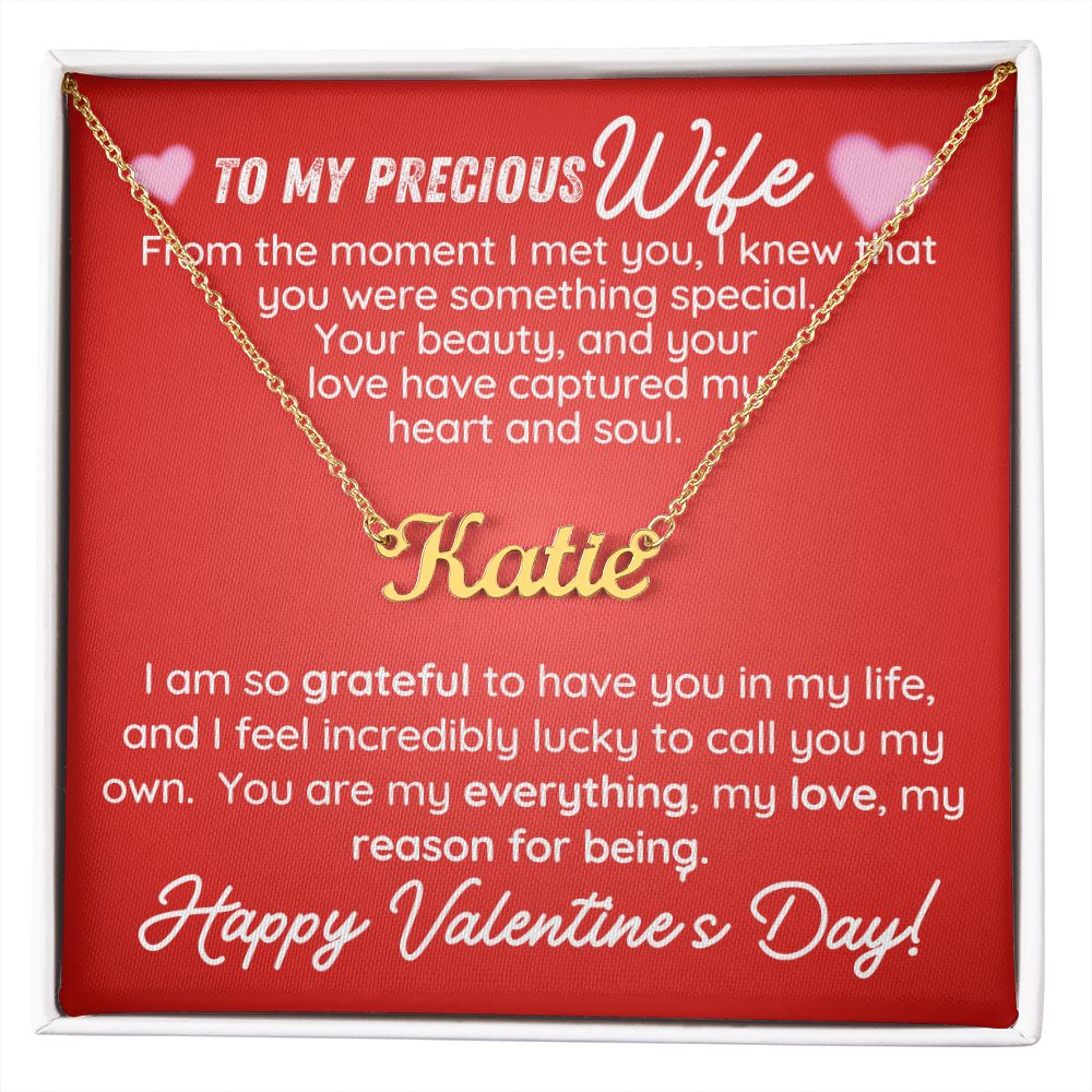 Custom Name Necklace Valentine's Day v1