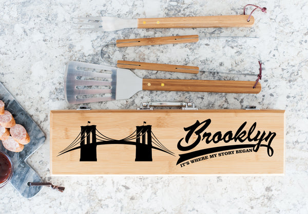 Brooklyn Born or Bred BBQ/Grilling Set