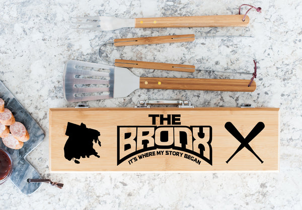 Bronx Born Or Bred BBQ/Grilling Utensils Set