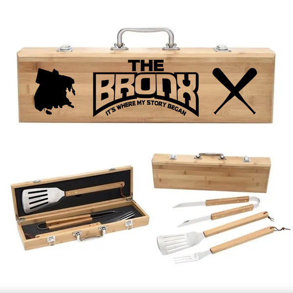 Bronx Born Or Bred BBQ/Grilling Utensils Set