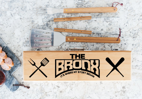Bronx Born Or Bred BBQ/Grilling Utensils Set v2