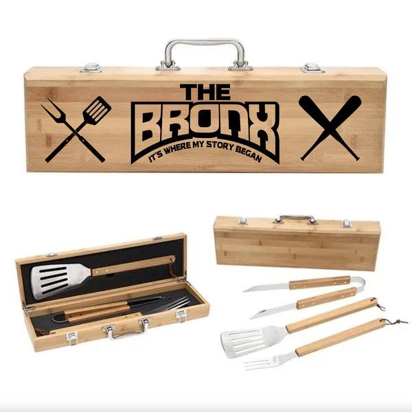 Bronx Born Or Bred BBQ/Grilling Utensils Set v2