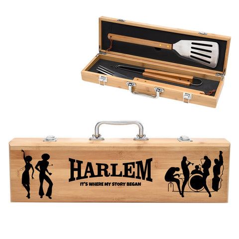 Harlem Born Or Bred BBQ/Grilling Utensils Set